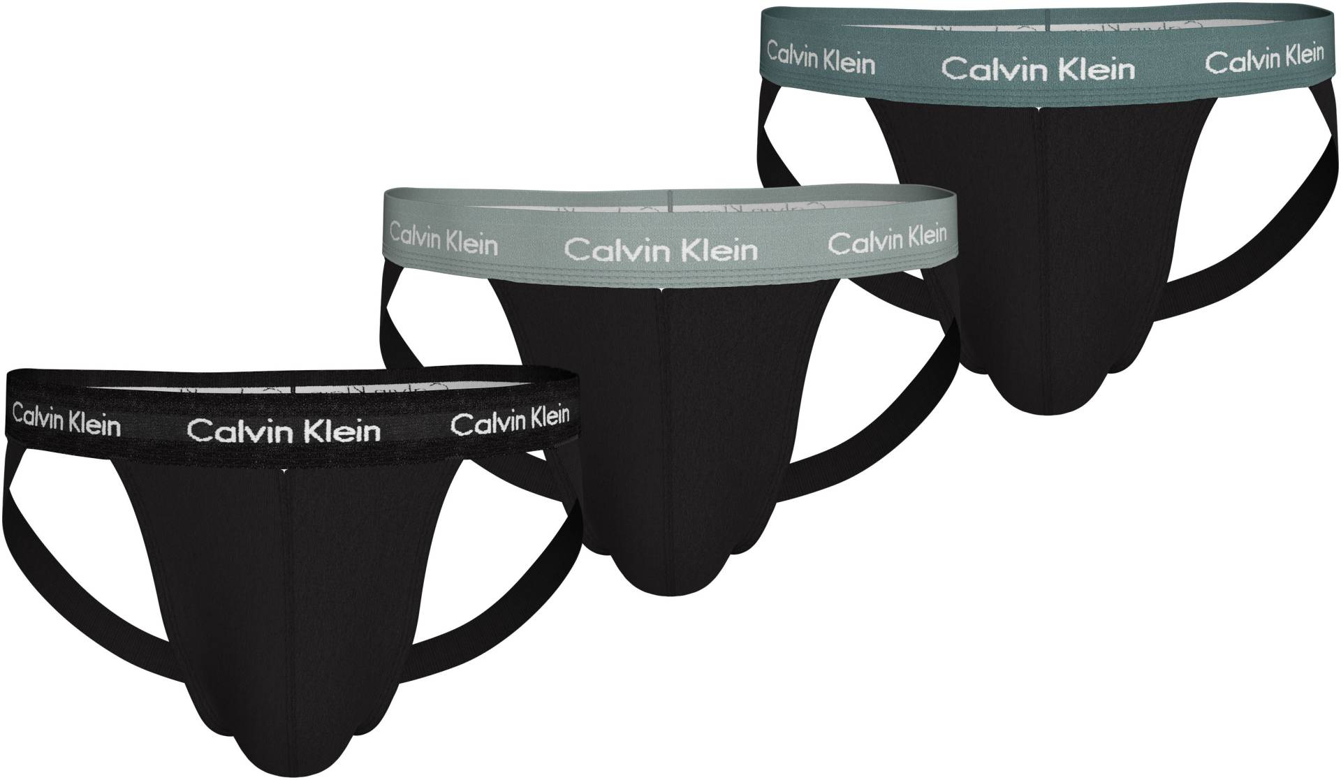 Calvin Klein Underwear String »JOCK STRAP 3PK«, (Packung, 3 St., 3er-Pack), mit Logo-Elastikbund von Calvin Klein Underwear