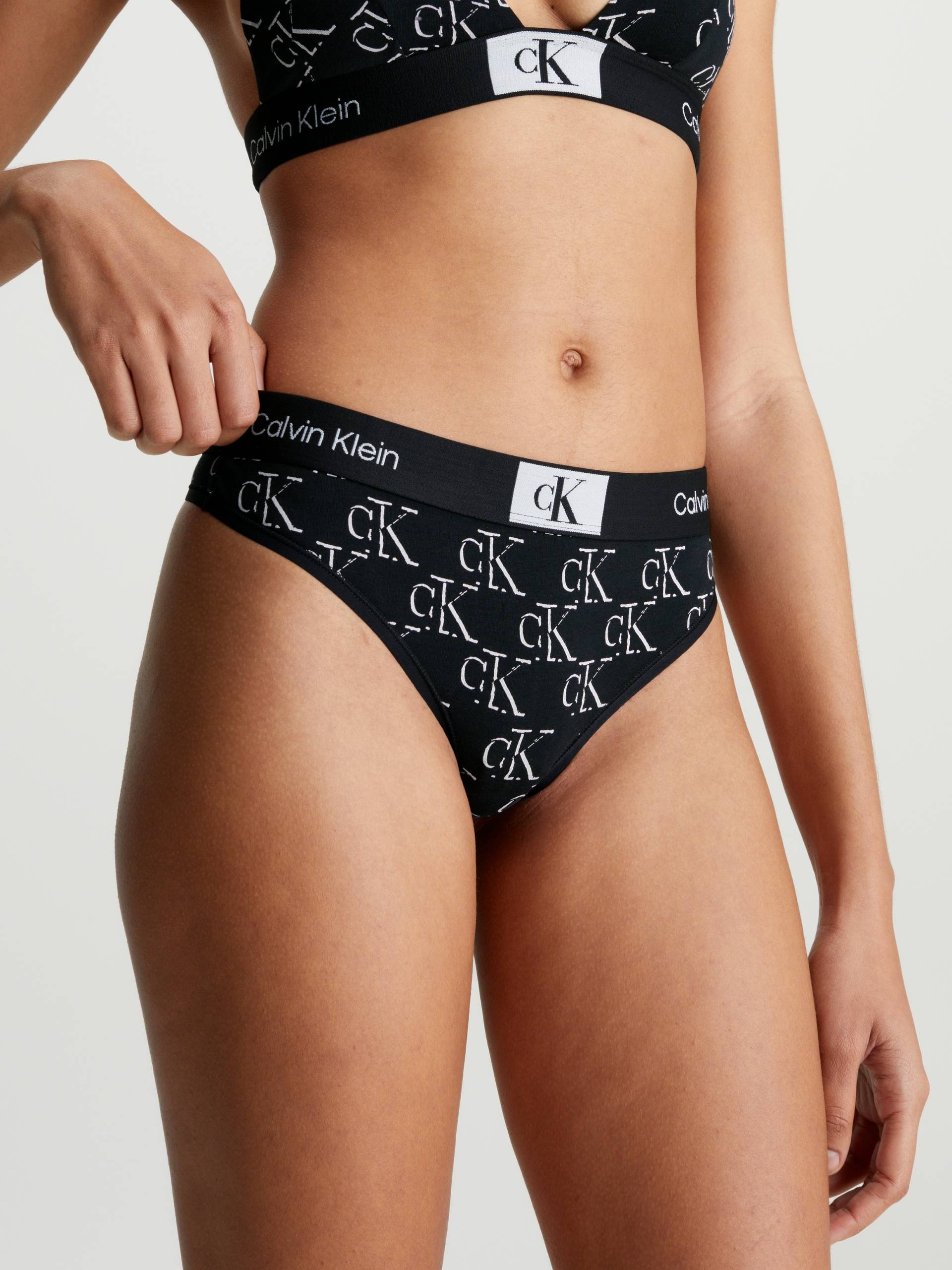 Calvin Klein Underwear String »MODERN THONG«, mit Alloverprint von Calvin Klein Underwear