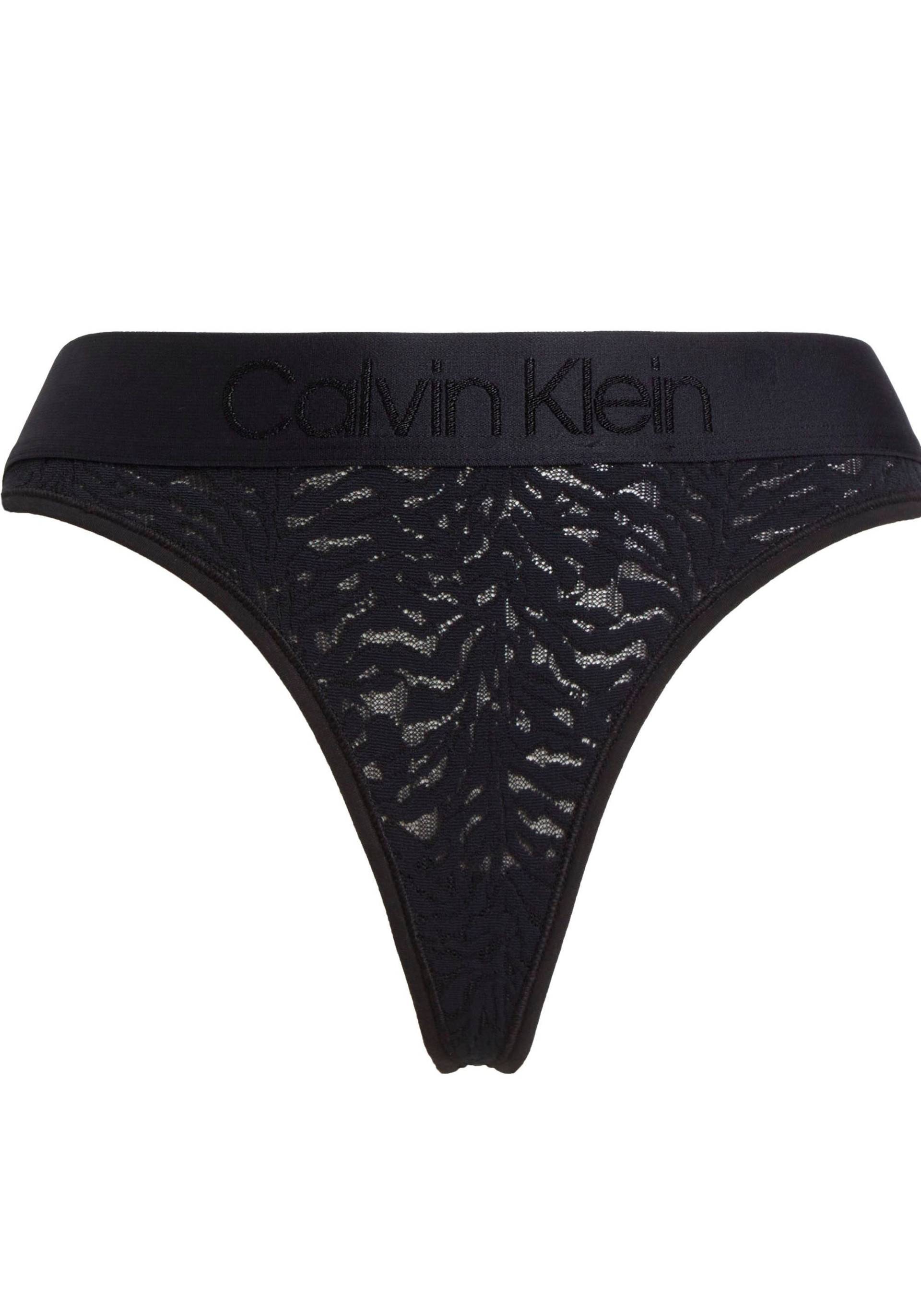 Calvin Klein Underwear String »THONG«, mit CK-Logo am Bund von Calvin Klein Underwear