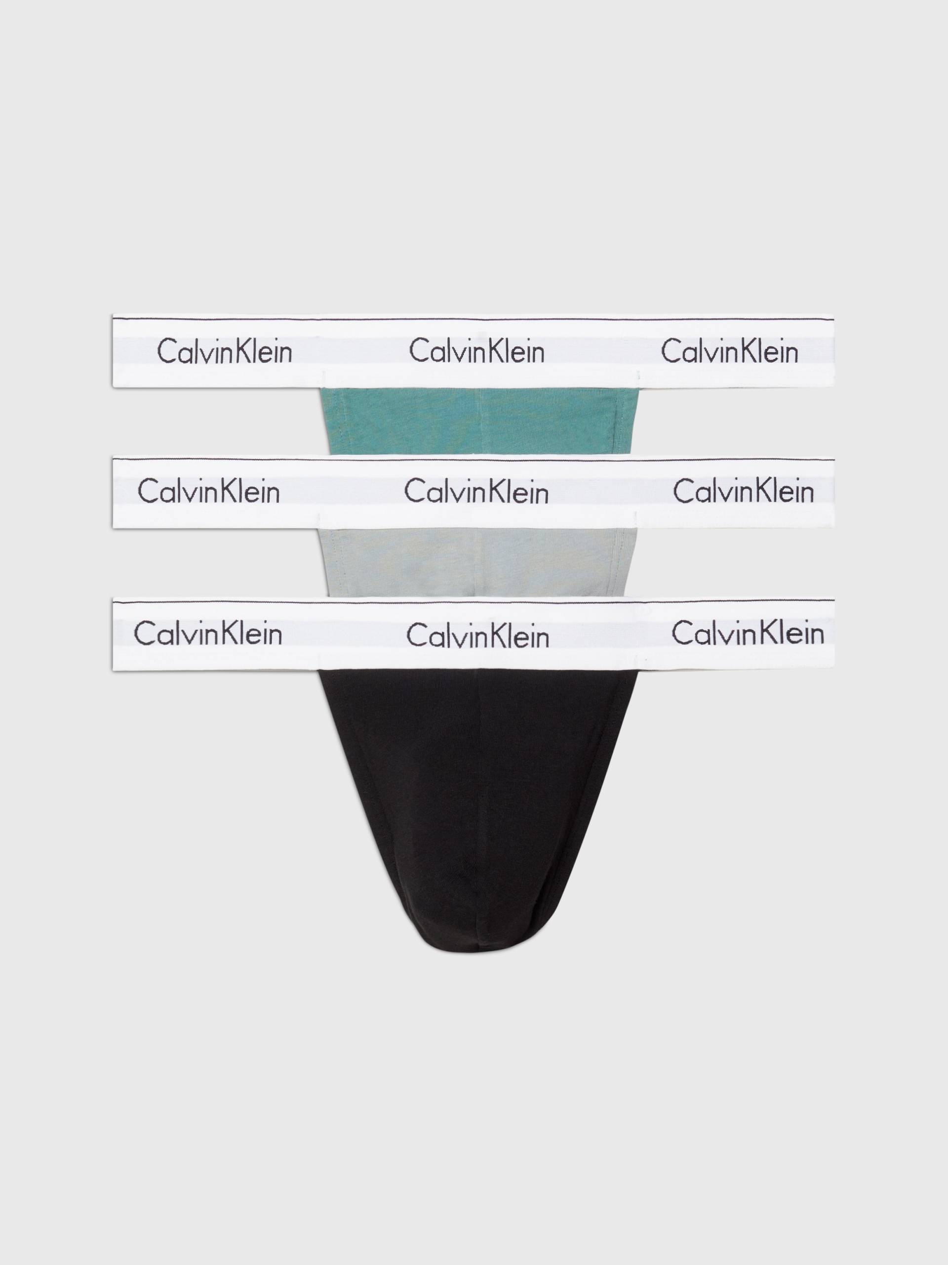 Calvin Klein Underwear String »THONG 3PK«, (Packung, 3 St., 3er-Pack), mit Logo-Elastikbund von Calvin Klein Underwear