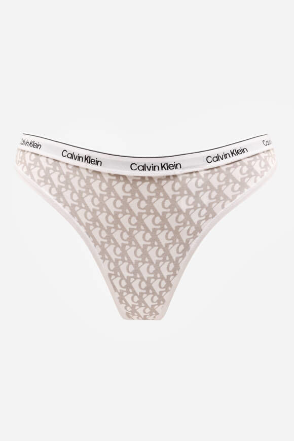 Calvin Klein Underwear String | White + Grey | Damen  | M von Calvin Klein Underwear