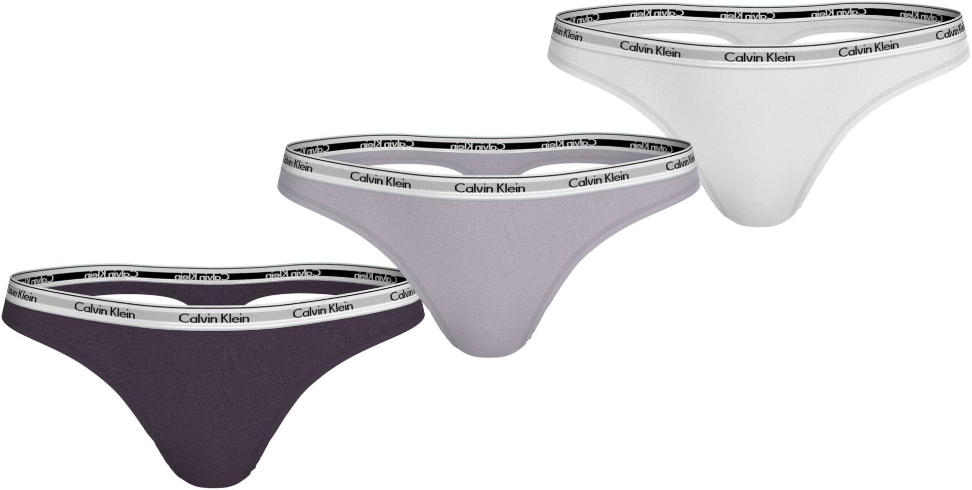 Calvin Klein Underwear Tanga »3 PACK THONG (LOW-RISE)«, (Packung, 3 St., 3er-Pack), mit Logobund von Calvin Klein Underwear