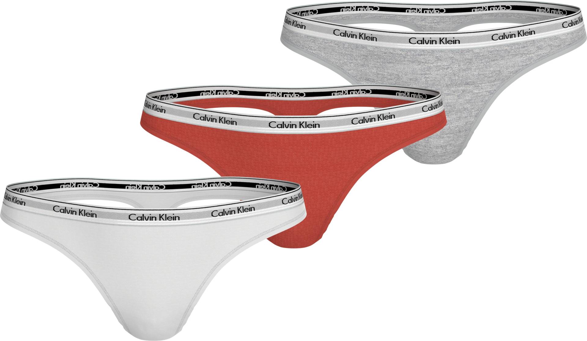 Calvin Klein Underwear Tanga »3 PACK THONG (LOW-RISE)«, (Packung, 3 St., 3er-Pack), mit Logobund von Calvin Klein Underwear