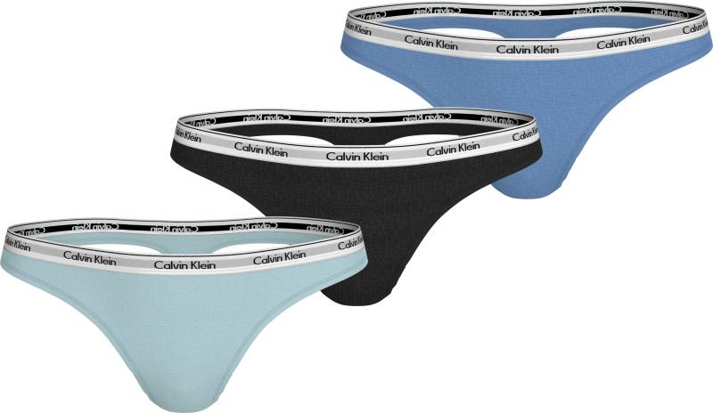 Calvin Klein Underwear Tanga »3 PACK THONG (LOW-RISE)«, (Packung, 3 St., 3er-Pack), mit Logobund von Calvin Klein Underwear