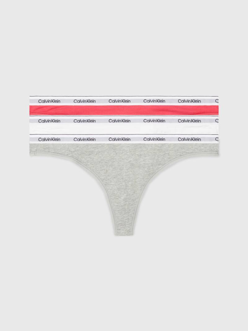 Calvin Klein Underwear String »3 PACK THONG (LOW-RISE)«, (Packung, 3 St., 3er-Pack), mit Logobund von Calvin Klein Underwear