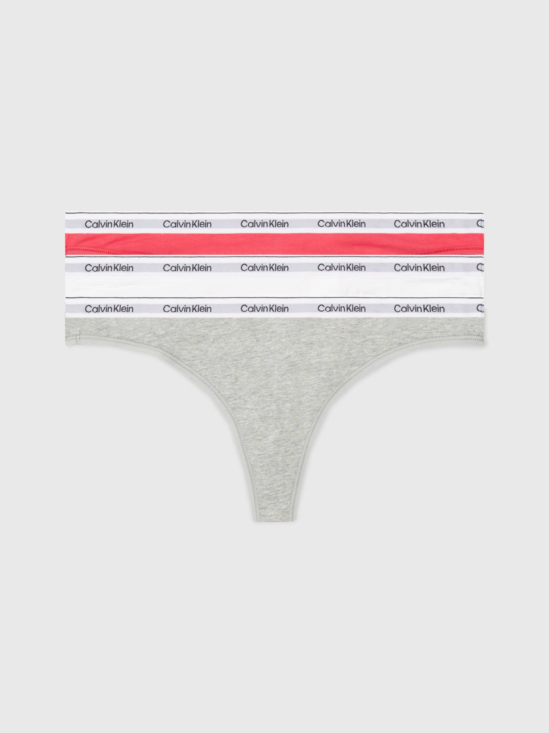 Calvin Klein Underwear String »3 PACK THONG (LOW-RISE)«, (Packung, 3 St., 3er-Pack), mit Logobund von Calvin Klein Underwear