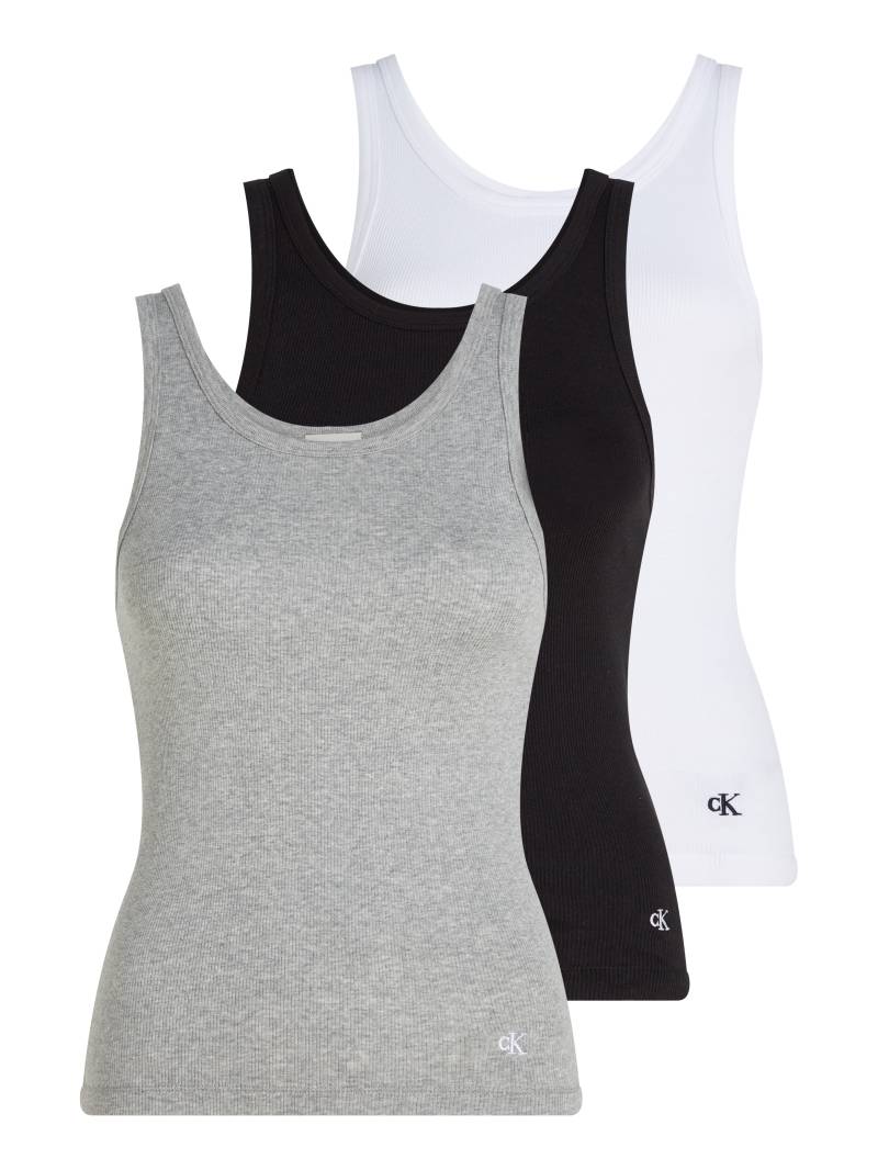 Calvin Klein Underwear Tanktop »SCOOP NECK COTTON TANK 3PK«, (Packung, 3 tlg., 3er-Pack), mit Logostickerei von Calvin Klein Underwear