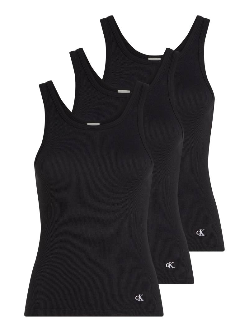 Calvin Klein Underwear Tanktop »SCOOP NECK COTTON TANK 3PK«, (Packung, 3 tlg., 3er-Pack), mit Logostickerei von Calvin Klein Underwear