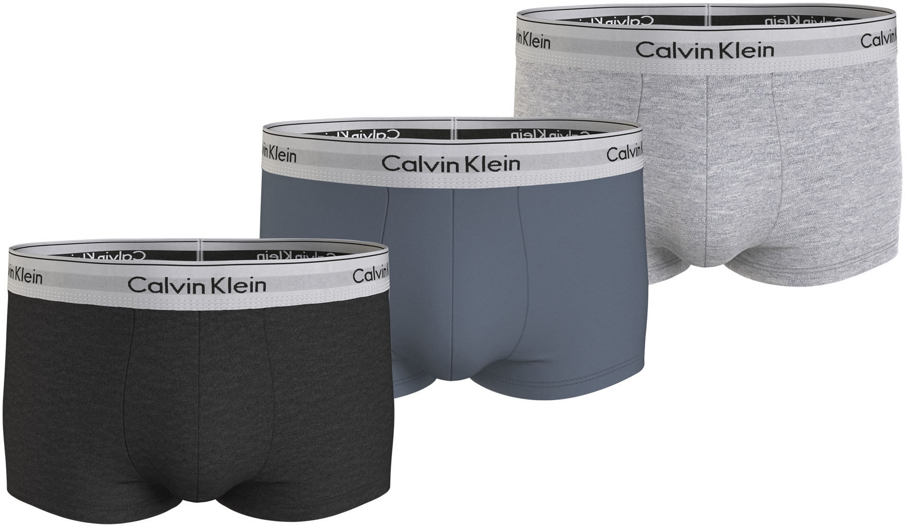 Calvin Klein Underwear Trunk »LOW RISE TRUNK 3PK«, (Packung, 3er-Pack), mit Logo-Elastikbund (3 Stück) von Calvin Klein Underwear