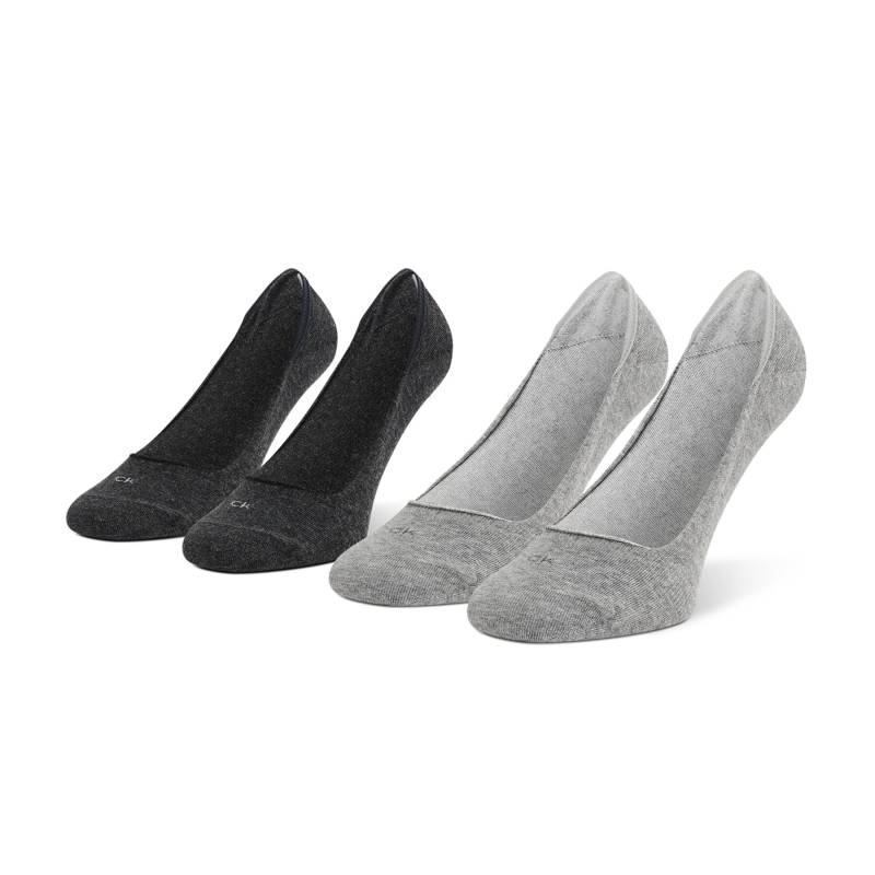 2er-Set Damen Sneakersocken Calvin Klein 701218767 Grau von Calvin Klein