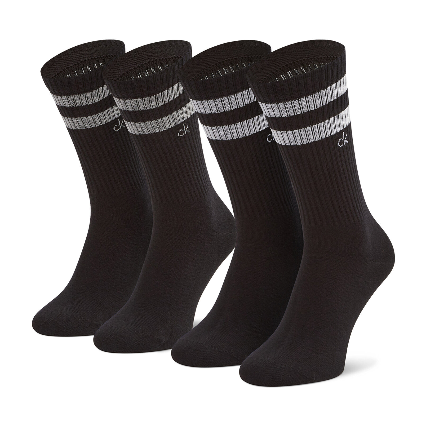 2er-Set hohe Unisex-Socken Calvin Klein 701218711 Schwarz von Calvin Klein