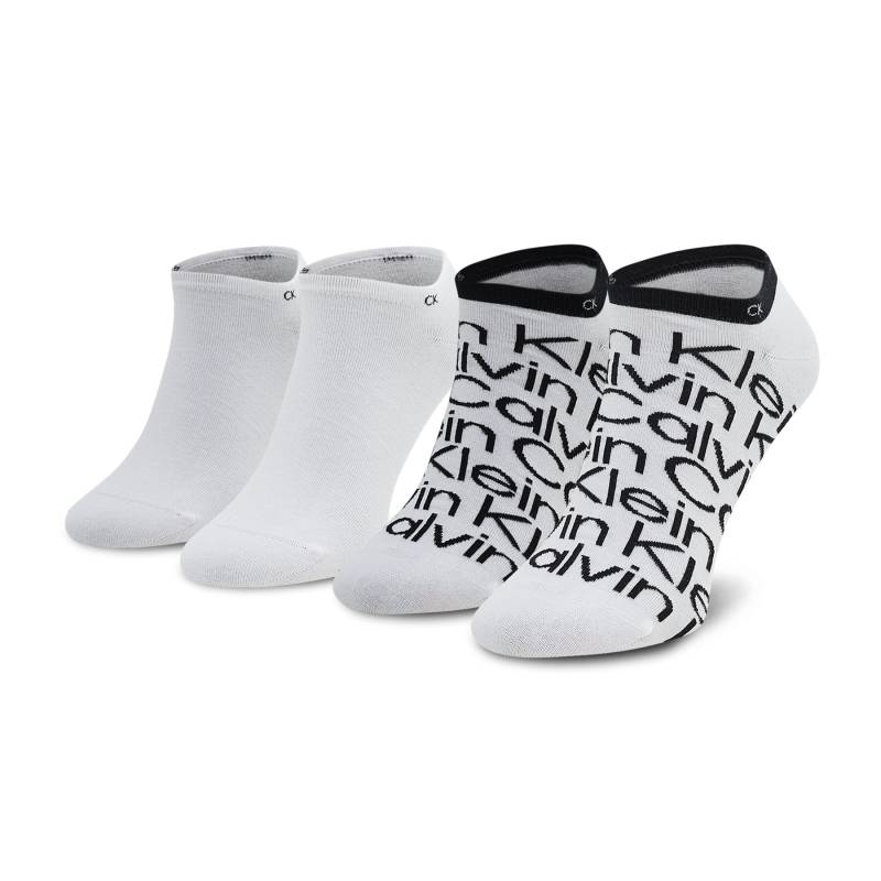 2er-Set niedrige Herrensocken Calvin Klein 701218714 Weiß von Calvin Klein