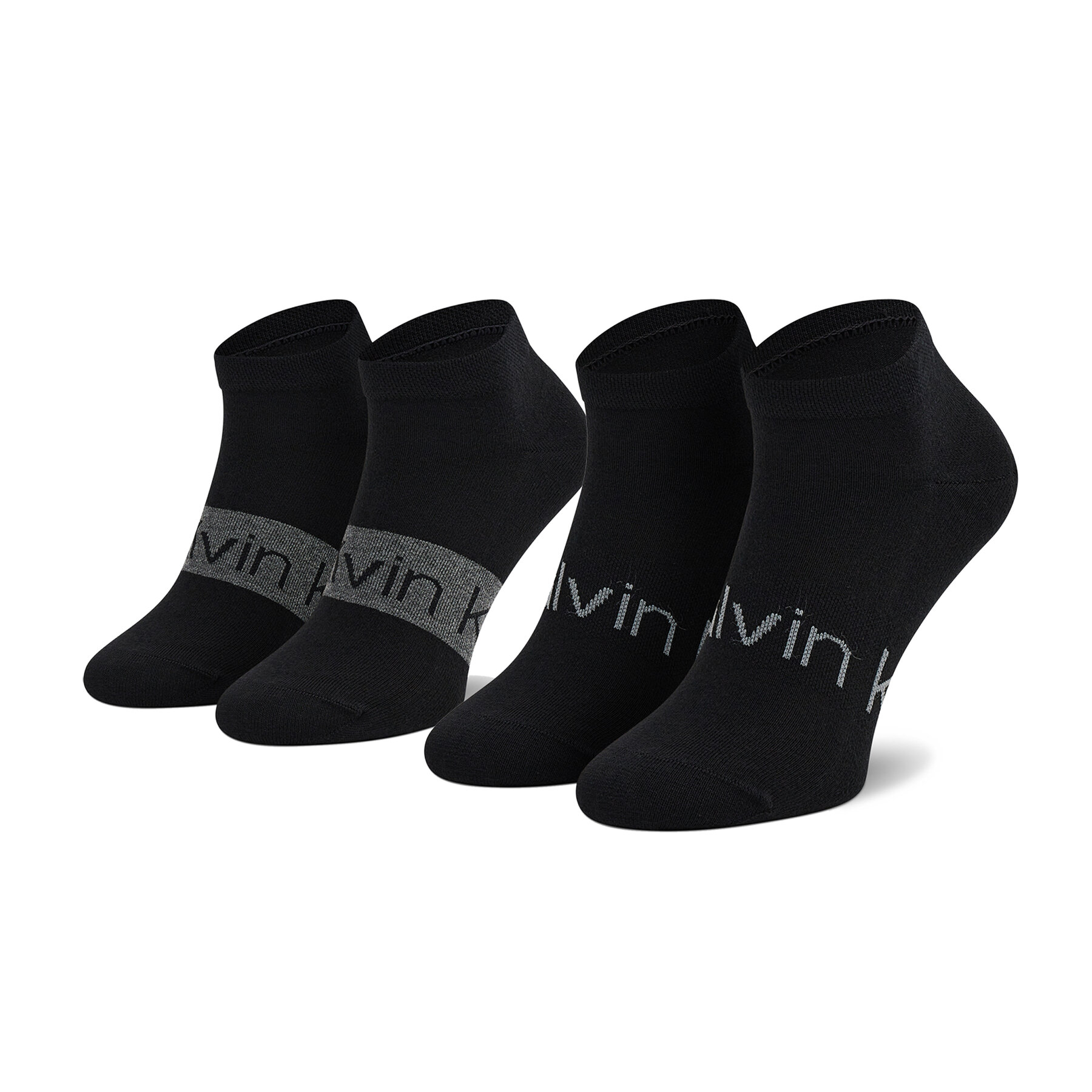 2er-Set niedrige Unisex-Socken Calvin Klein 701218712 Schwarz von Calvin Klein