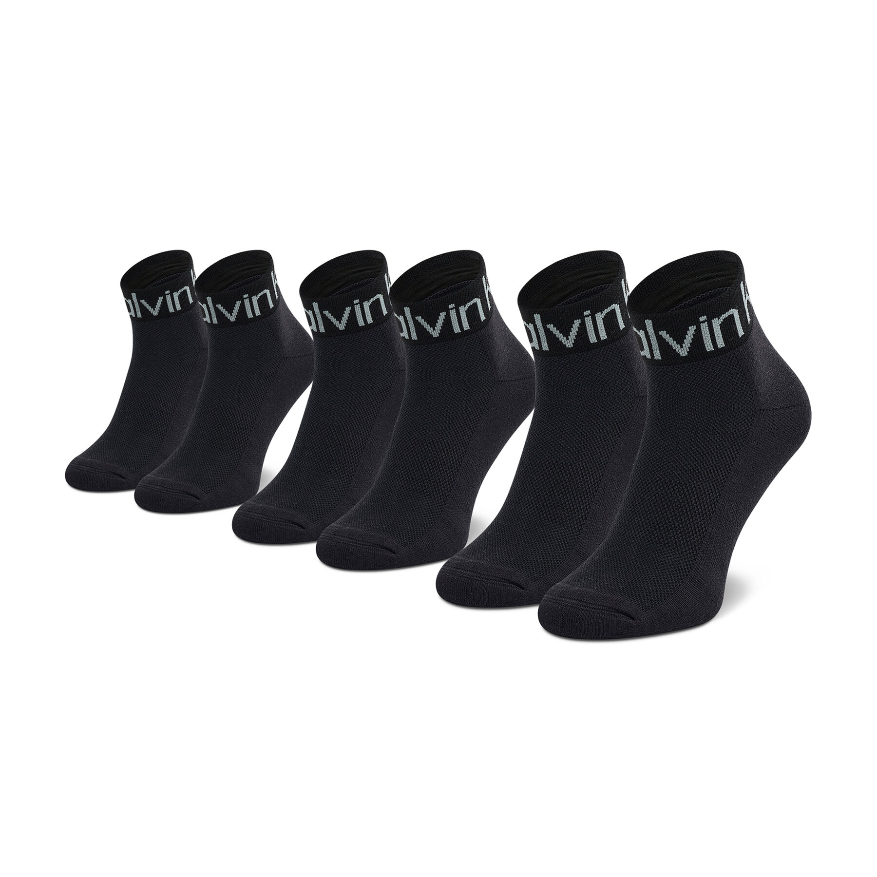 3er-Set hohe Herrensocken Calvin Klein 701218722 Schwarz von Calvin Klein