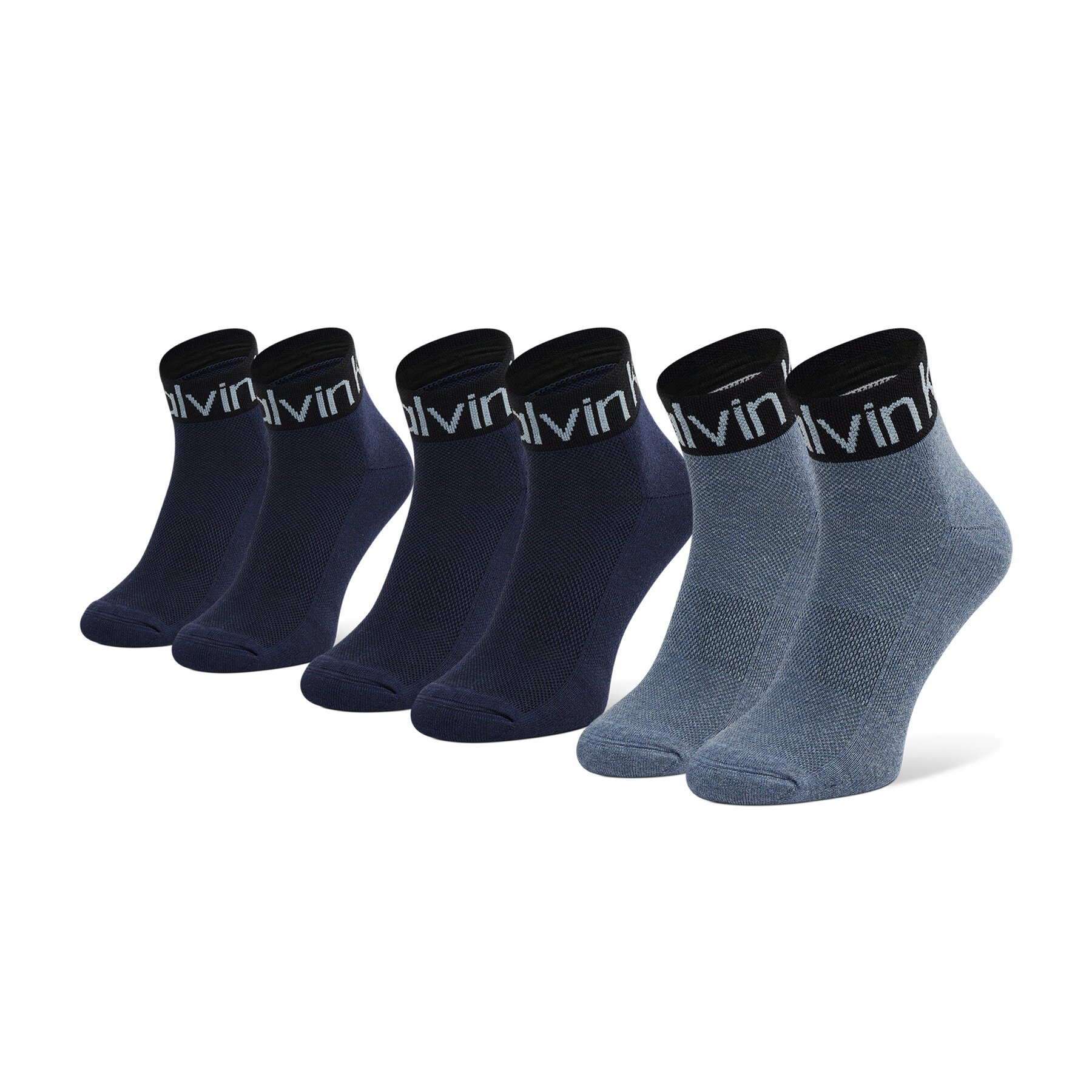 3er-Set hohe Herrensocken Calvin Klein 701218722 r.OS Dunkelblau von Calvin Klein