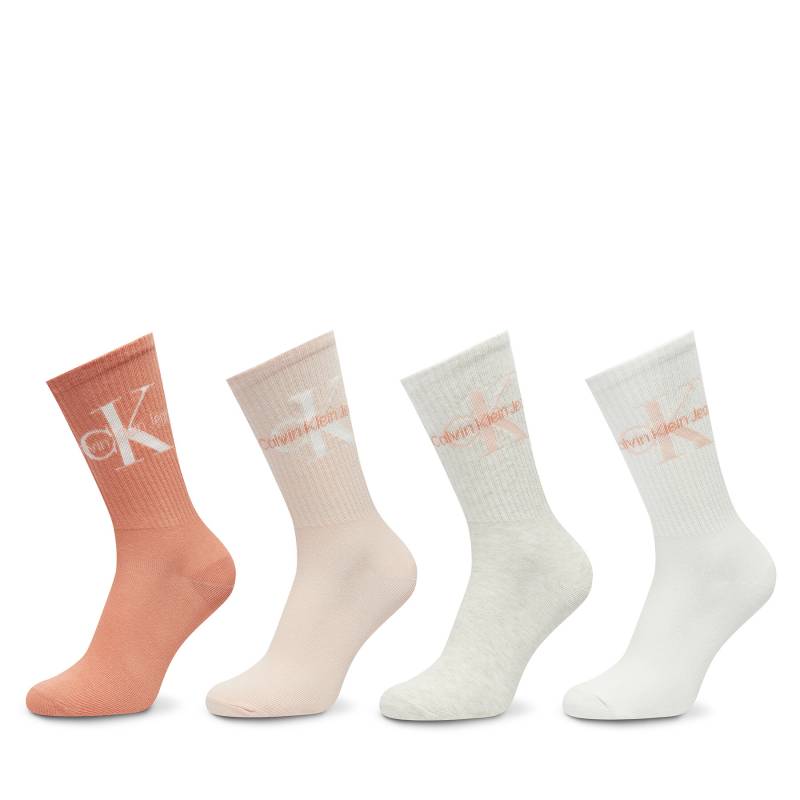 4er-Set hohe Damensocken Calvin Klein 701229462 Bunt von Calvin Klein