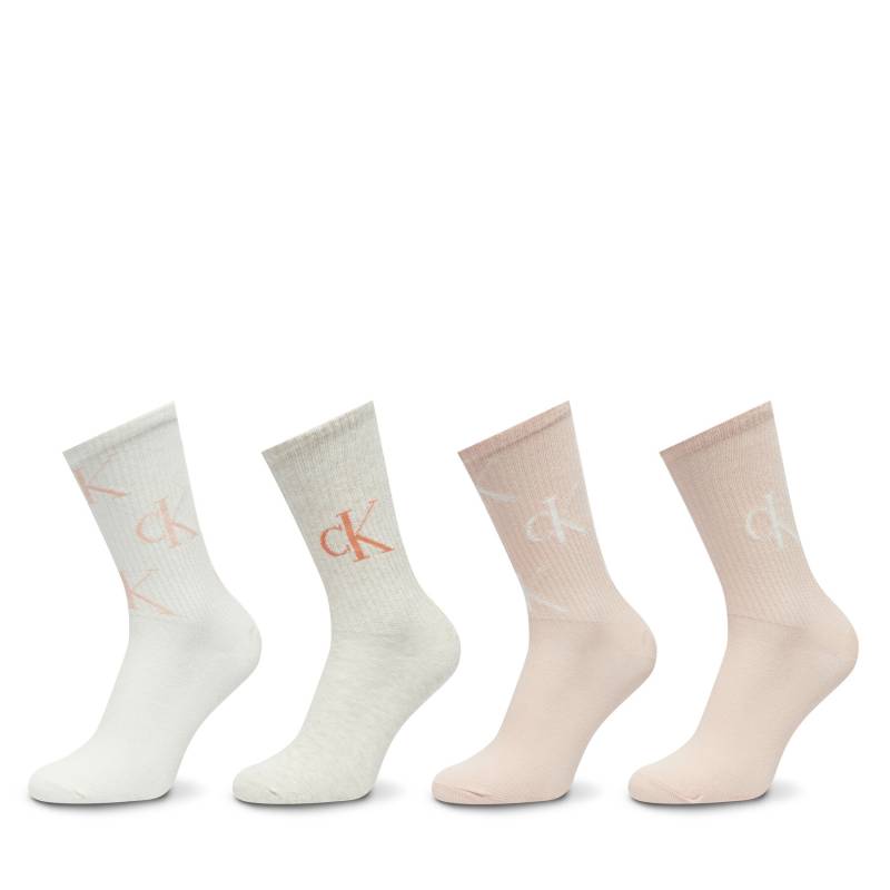 4er-Set hohe Damensocken Calvin Klein 701229463 Bunt von Calvin Klein