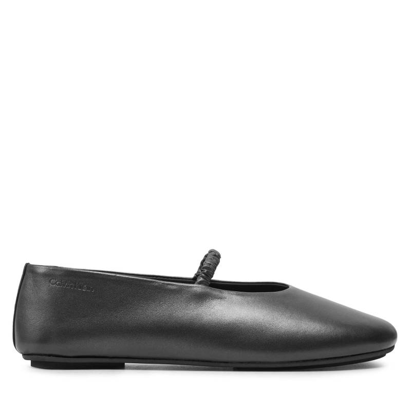 Ballerinas Calvin Klein Ballerina W/Strap Pearl Lth HW0HW02136 Schwarz von Calvin Klein