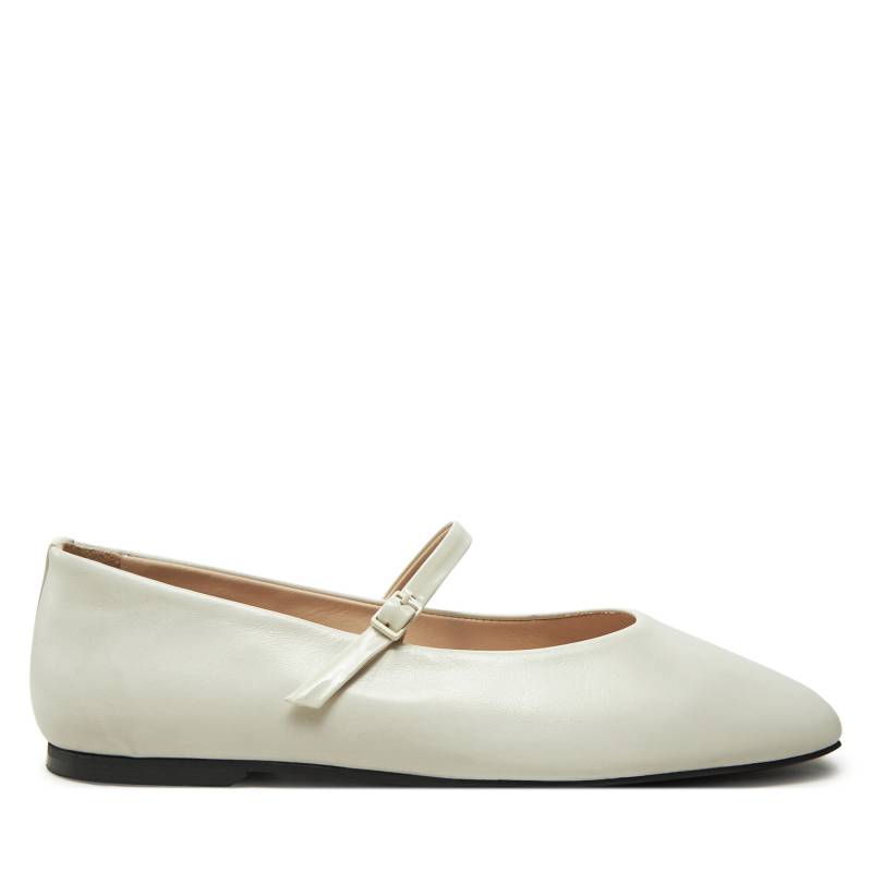 Ballerinas Calvin Klein Mary Jane Ballerina - Lth HW0HW02307 Écru von Calvin Klein