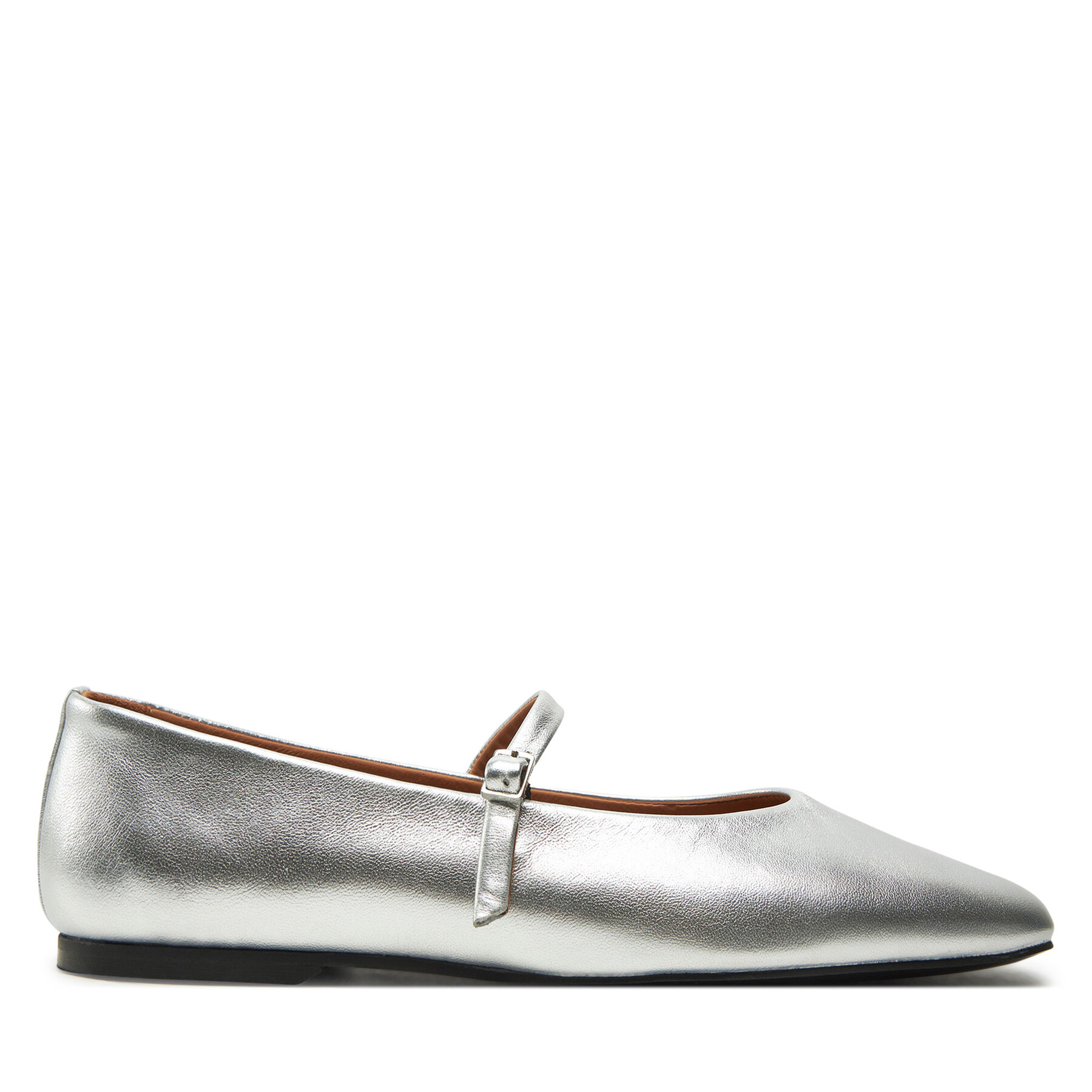 Ballerinas Calvin Klein Mary Jane Ballerina - Met HW0HW02269 Silberfarben von Calvin Klein