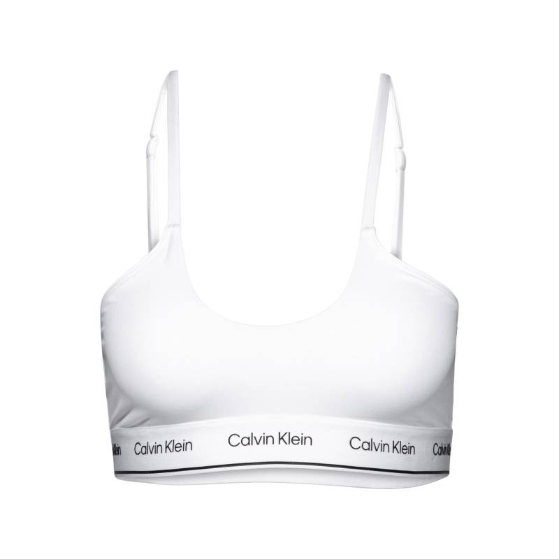 Bikini Oberteil, Triangel Damen Weiss S von Calvin Klein