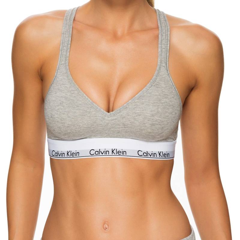 Bustier Mit Träger Damen Grau L von Calvin Klein