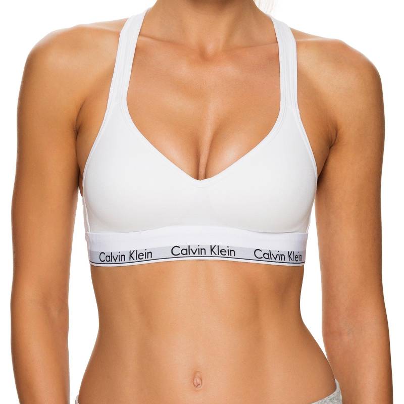 Bustier Mit Träger Damen Weiss L von Calvin Klein