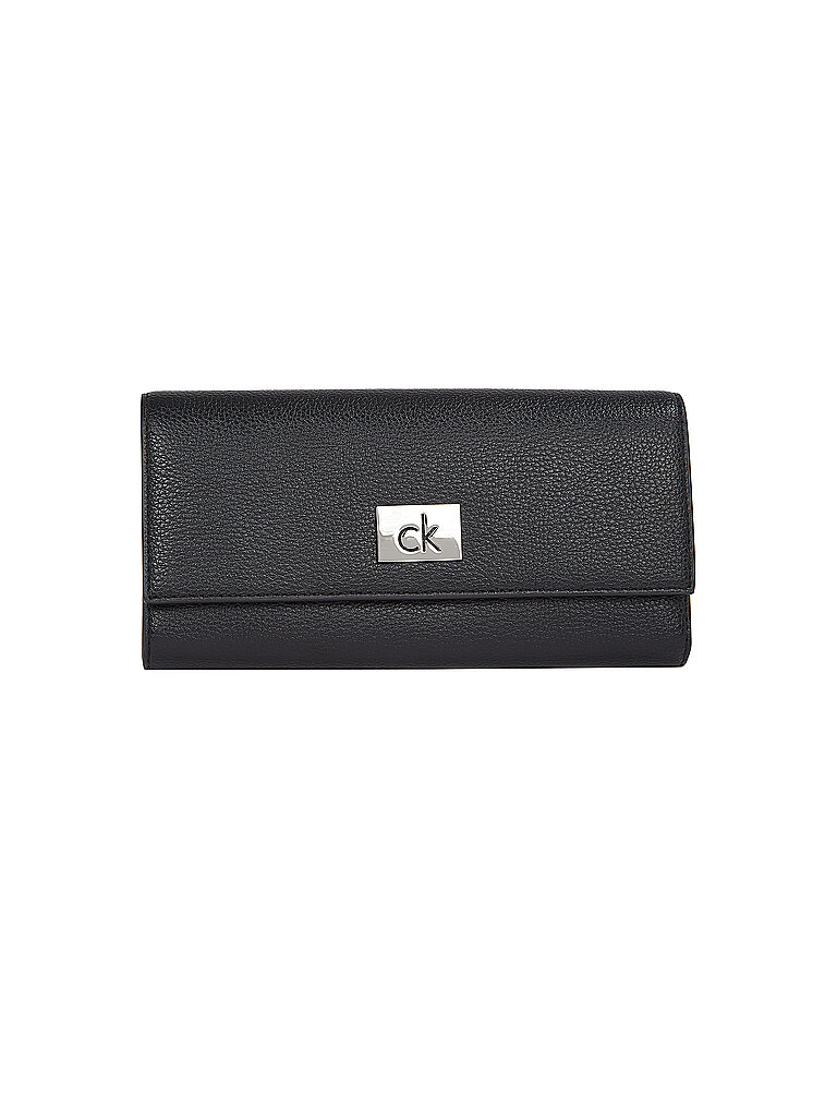 CALVIN KLEIN Geldbörse CK PLAQUE Large schwarz von Calvin Klein