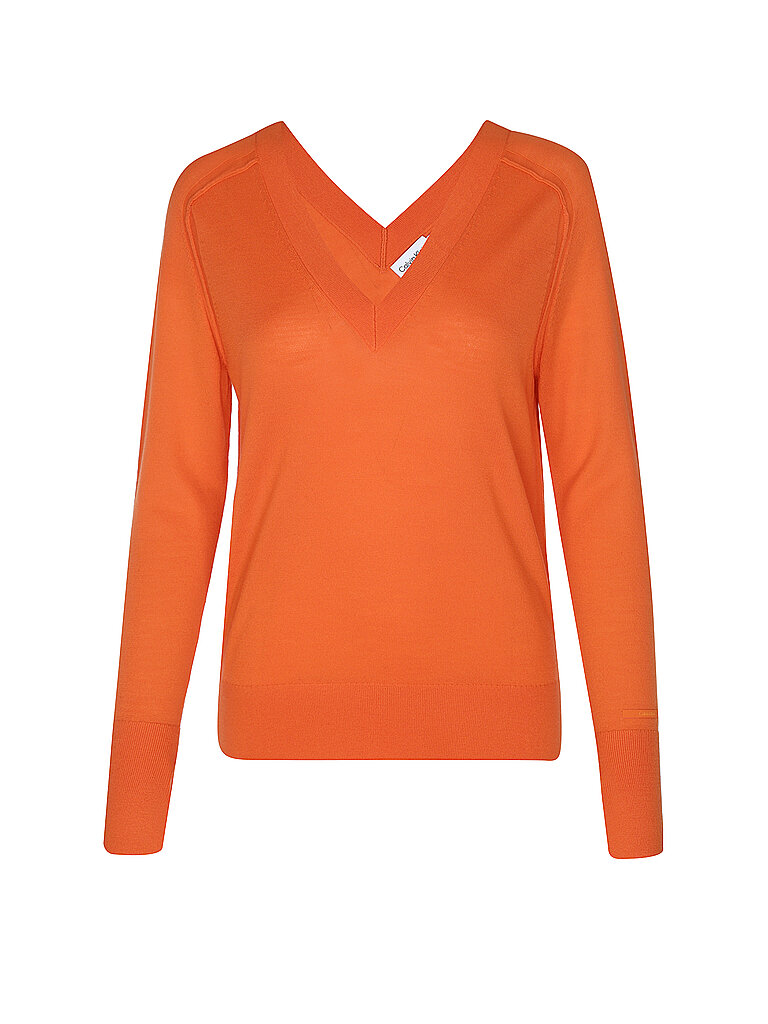 CALVIN KLEIN Pullover orange | M von Calvin Klein