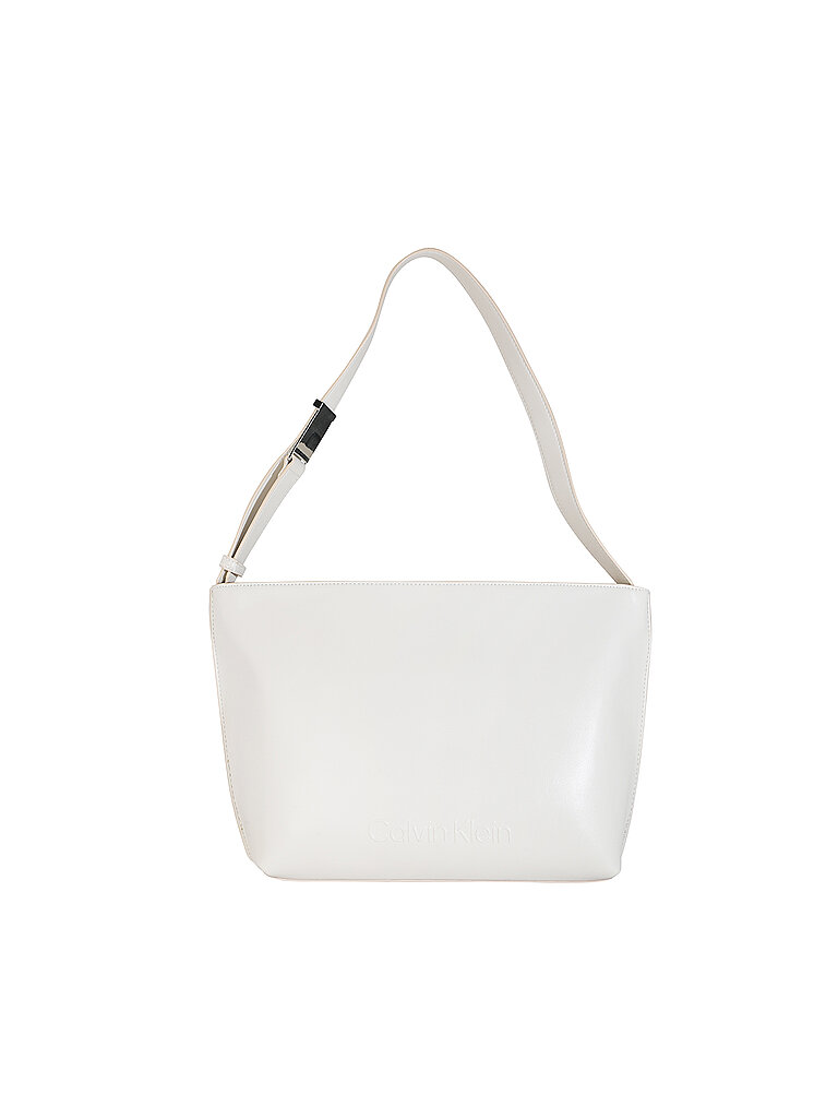 CALVIN KLEIN Tasche - Hobe EMBOSSED Medium  creme von Calvin Klein