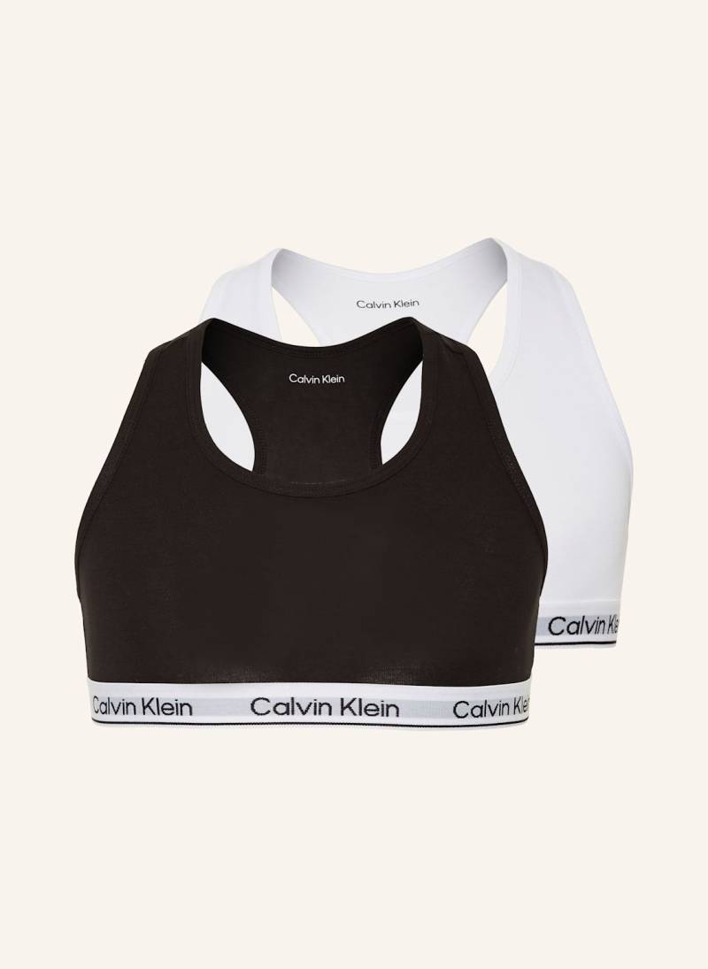 Calvin Klein 2er-Pack Bustiers Modern Cotton schwarz von Calvin Klein