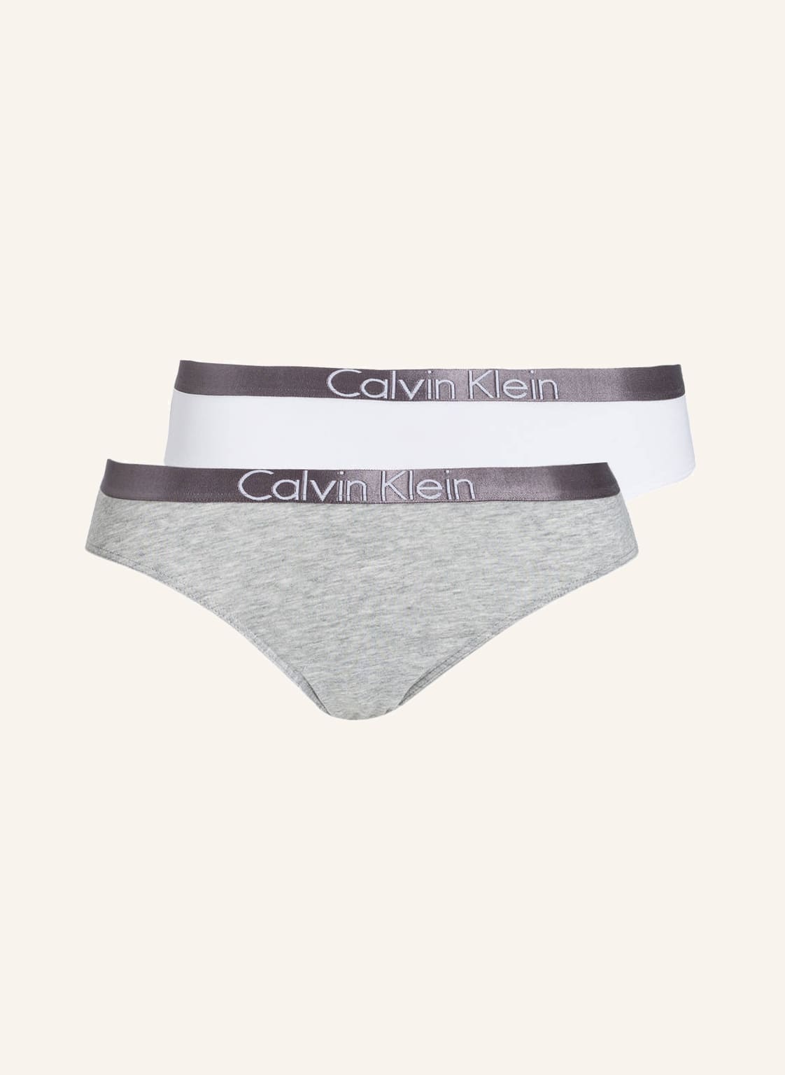 Calvin Klein 2er-Pack Slips Modern Cotton grau von Calvin Klein