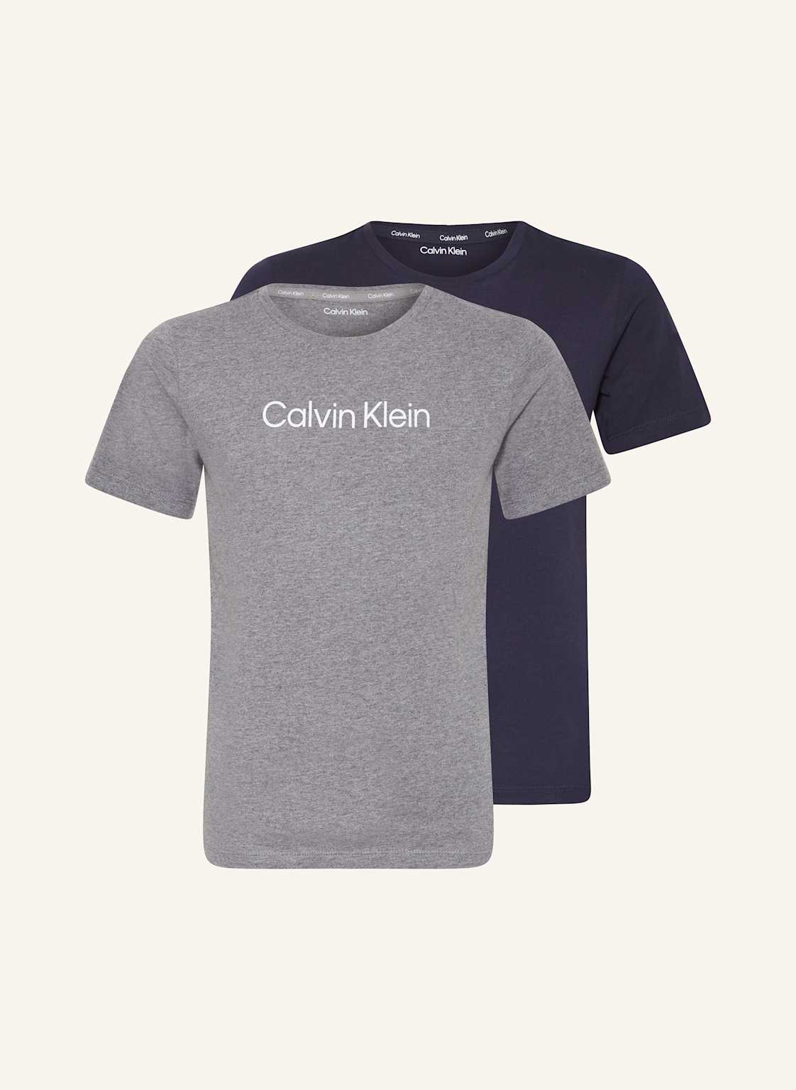 Calvin Klein 2er-Pack T-Shirts grau von Calvin Klein