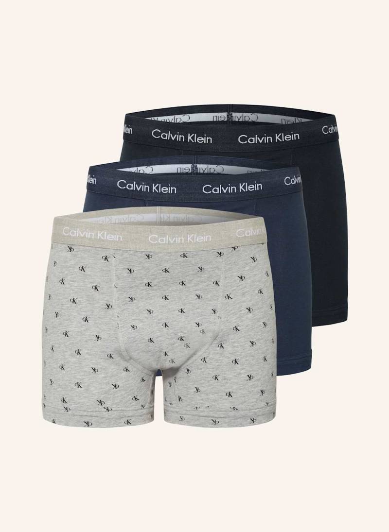 Calvin Klein 3er-Pack Boxershorts Cotton Stretch grau von Calvin Klein