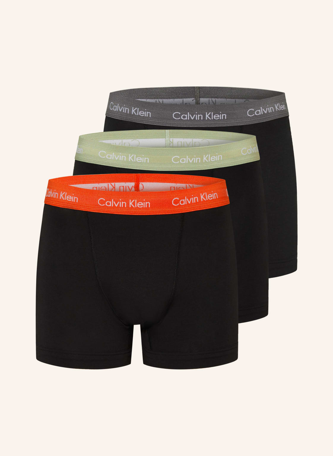 Calvin Klein 3er-Pack Boxershorts Cotton Stretch schwarz von Calvin Klein