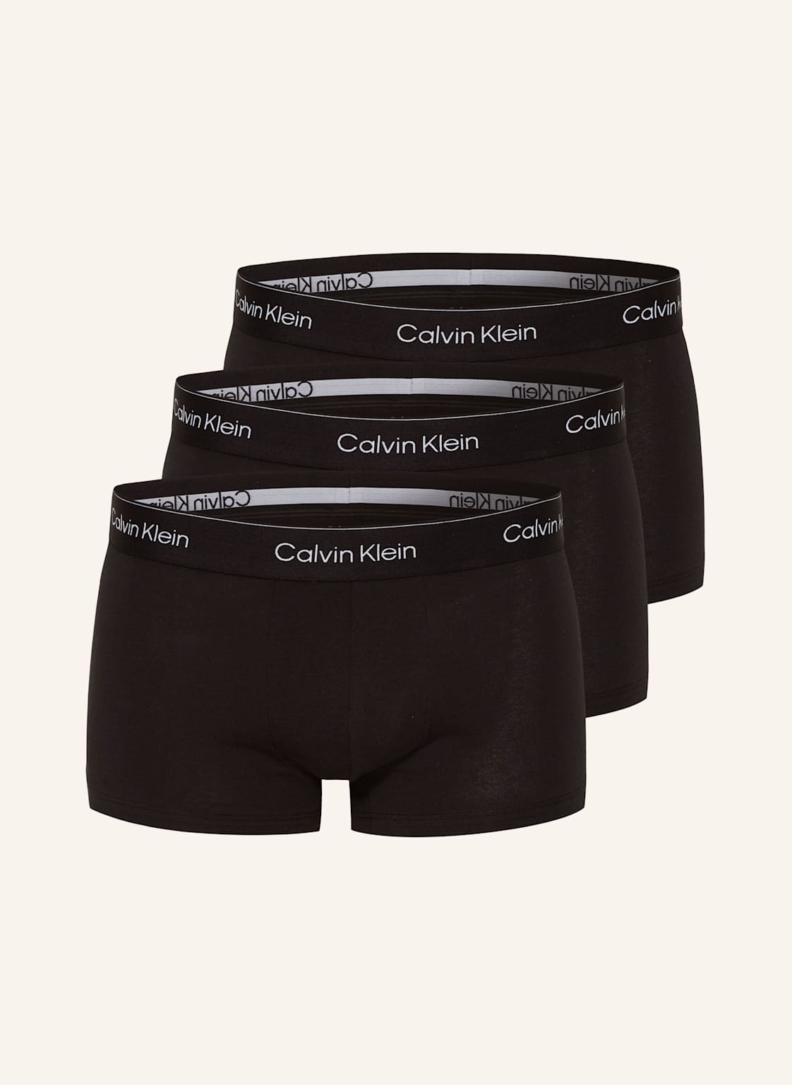 Calvin Klein 3er-Pack Boxershorts Icon Cotton Stretch Low Rise schwarz von Calvin Klein