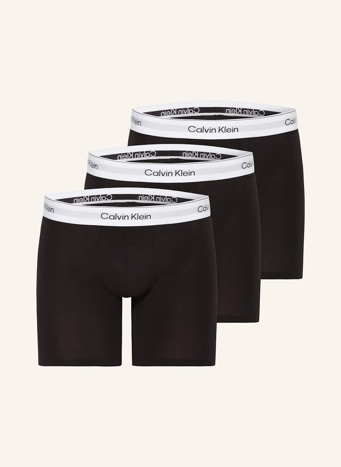 Calvin Klein 3er-Pack Boxershorts Icon Cotton Stretch schwarz von Calvin Klein