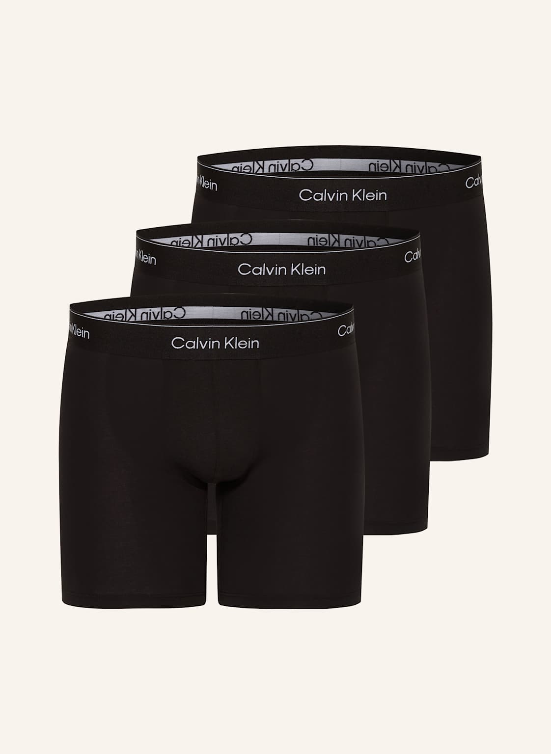 Calvin Klein 3er-Pack Boxershorts Icon Cotton Stretch schwarz von Calvin Klein