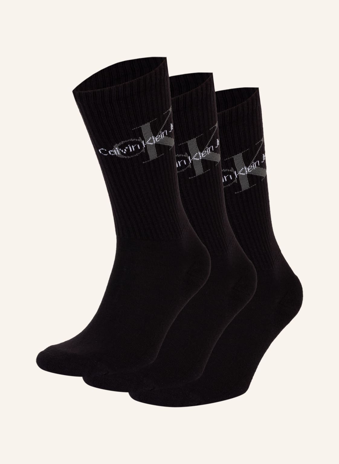 Calvin Klein 3er-Pack Socken schwarz von Calvin Klein