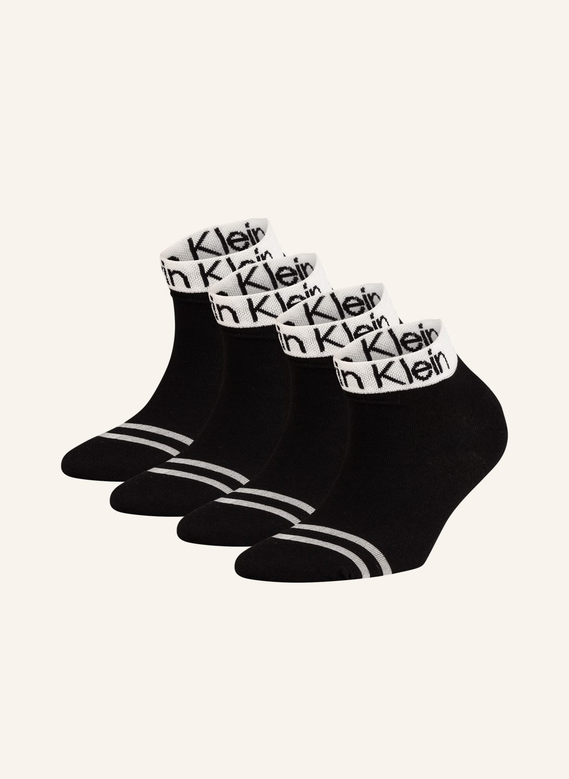 Calvin Klein 4er-Pack Socken schwarz Calvin Klein 4er-Pack Socken schwarz von Calvin Klein