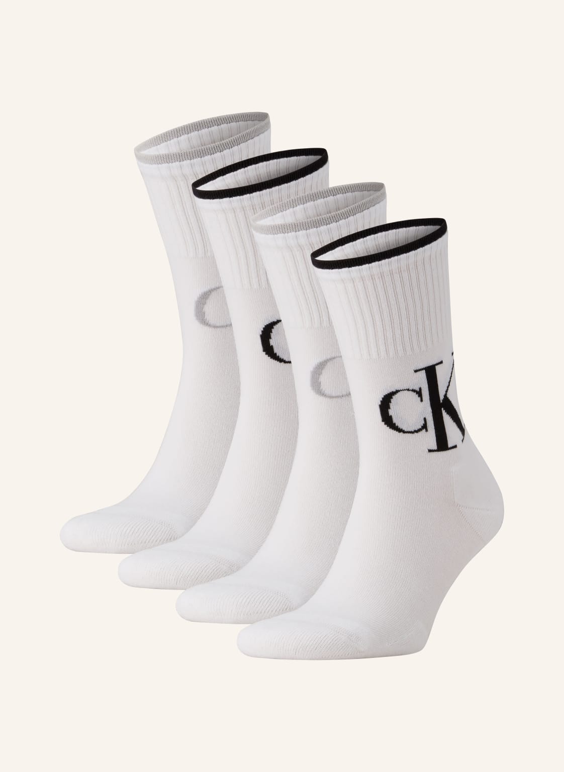 Calvin Klein 4er-Pack Socken weiss Calvin Klein 4er-Pack Socken weiss von Calvin Klein