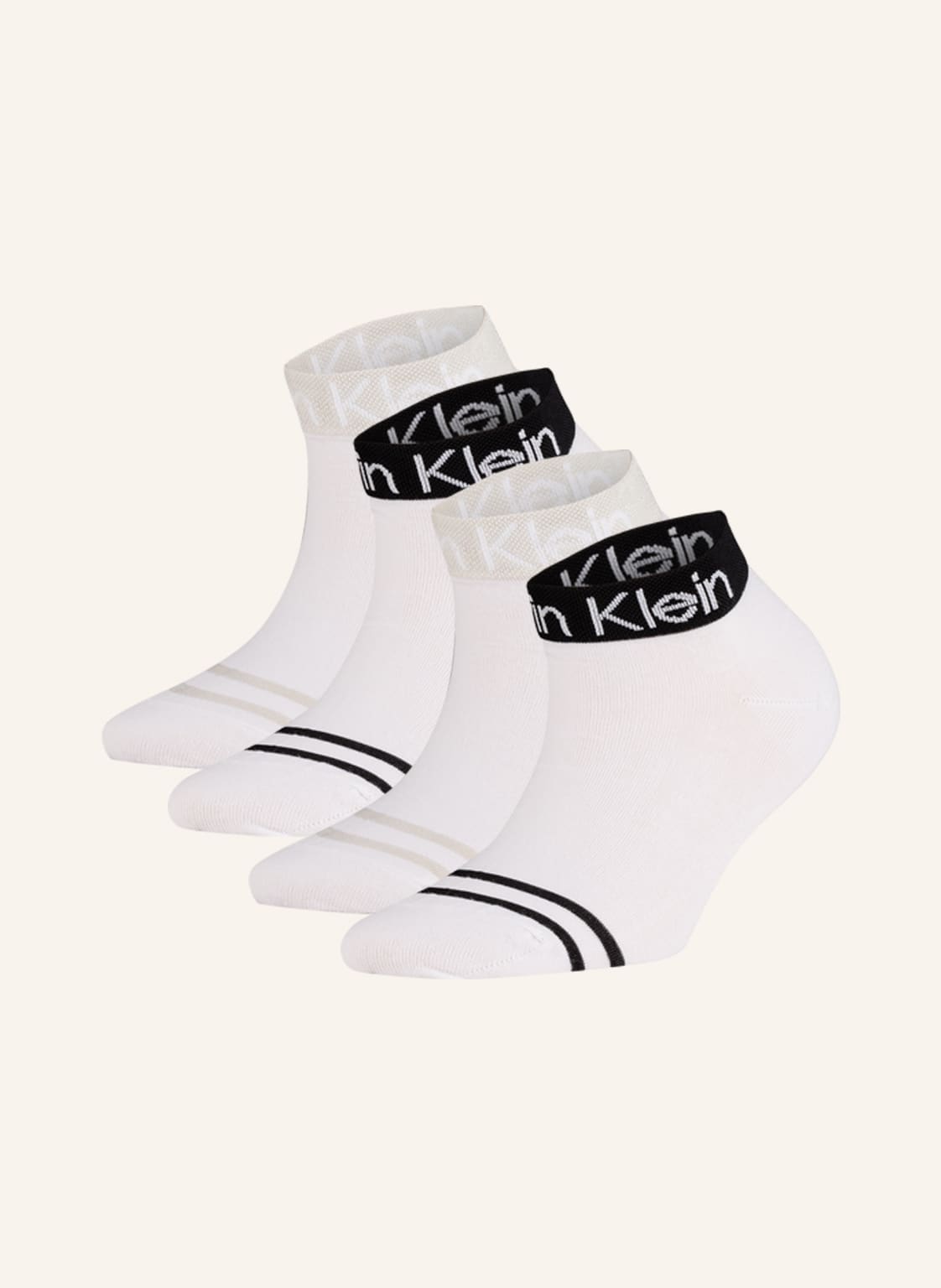 Calvin Klein 4er-Pack Socken weiss Calvin Klein 4er-Pack Socken weiss von Calvin Klein
