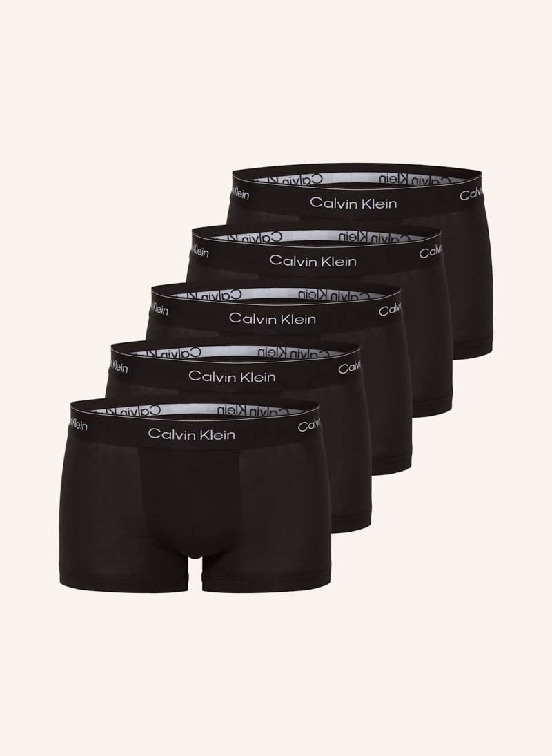 Calvin Klein 5er-Pack Boxershorts Icon Cotton Stretch Low Rise schwarz von Calvin Klein