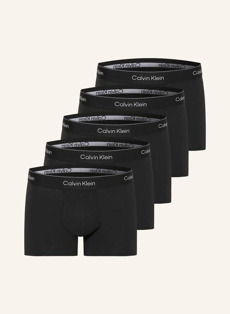 Calvin Klein 5er-Pack Boxershorts Icon Cotton Stretch schwarz von Calvin Klein