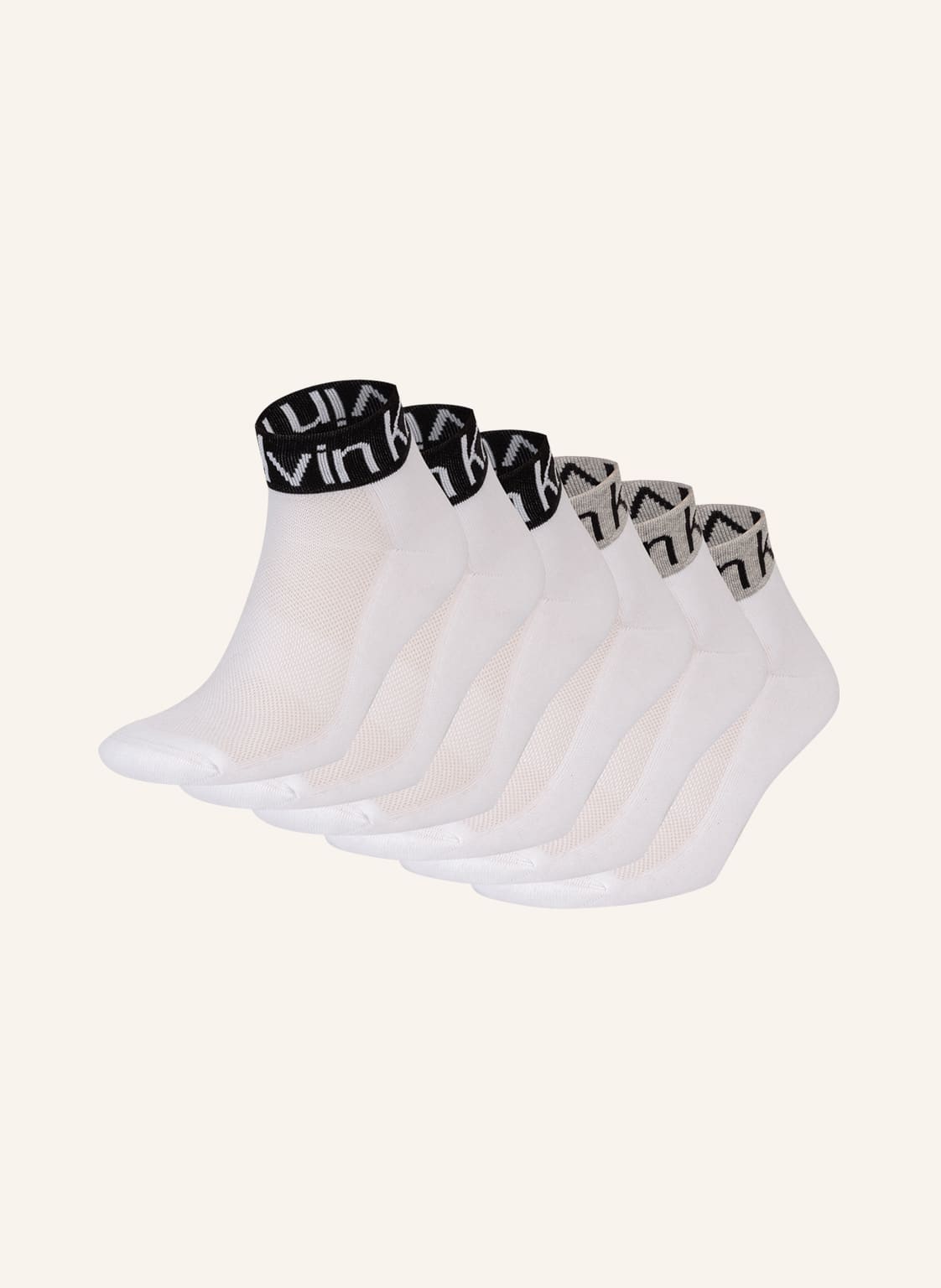 Calvin Klein 6er-Pack Socken weiss Calvin Klein 6er-Pack Socken weiss von Calvin Klein