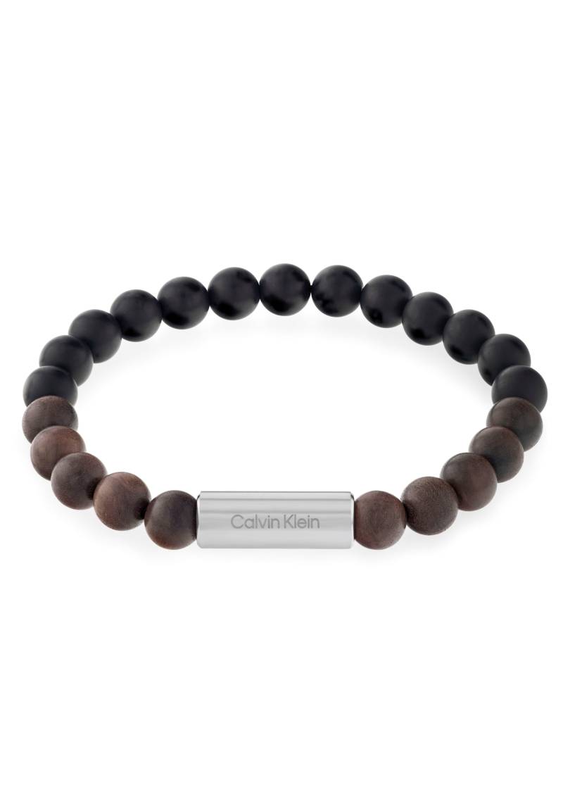 Calvin Klein Armband »Schmuck Edelstahl Armschmuck Zugarmband Beads ARCHITECTURAL«, mit Onyx von Calvin Klein