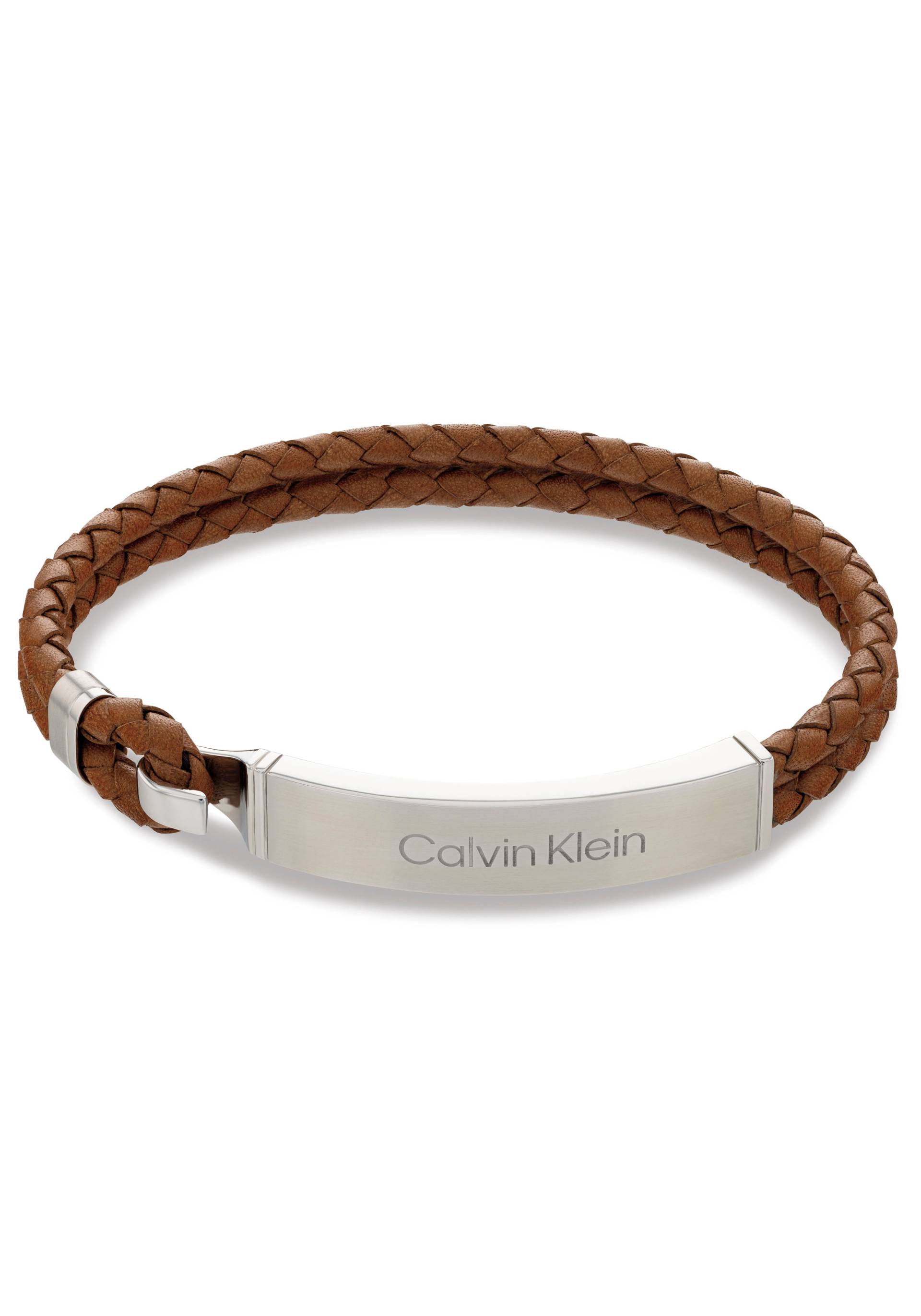 Calvin Klein Armband »Schmuck Edelstahl Armschmuck Lederarmband DEFIANT« von Calvin Klein