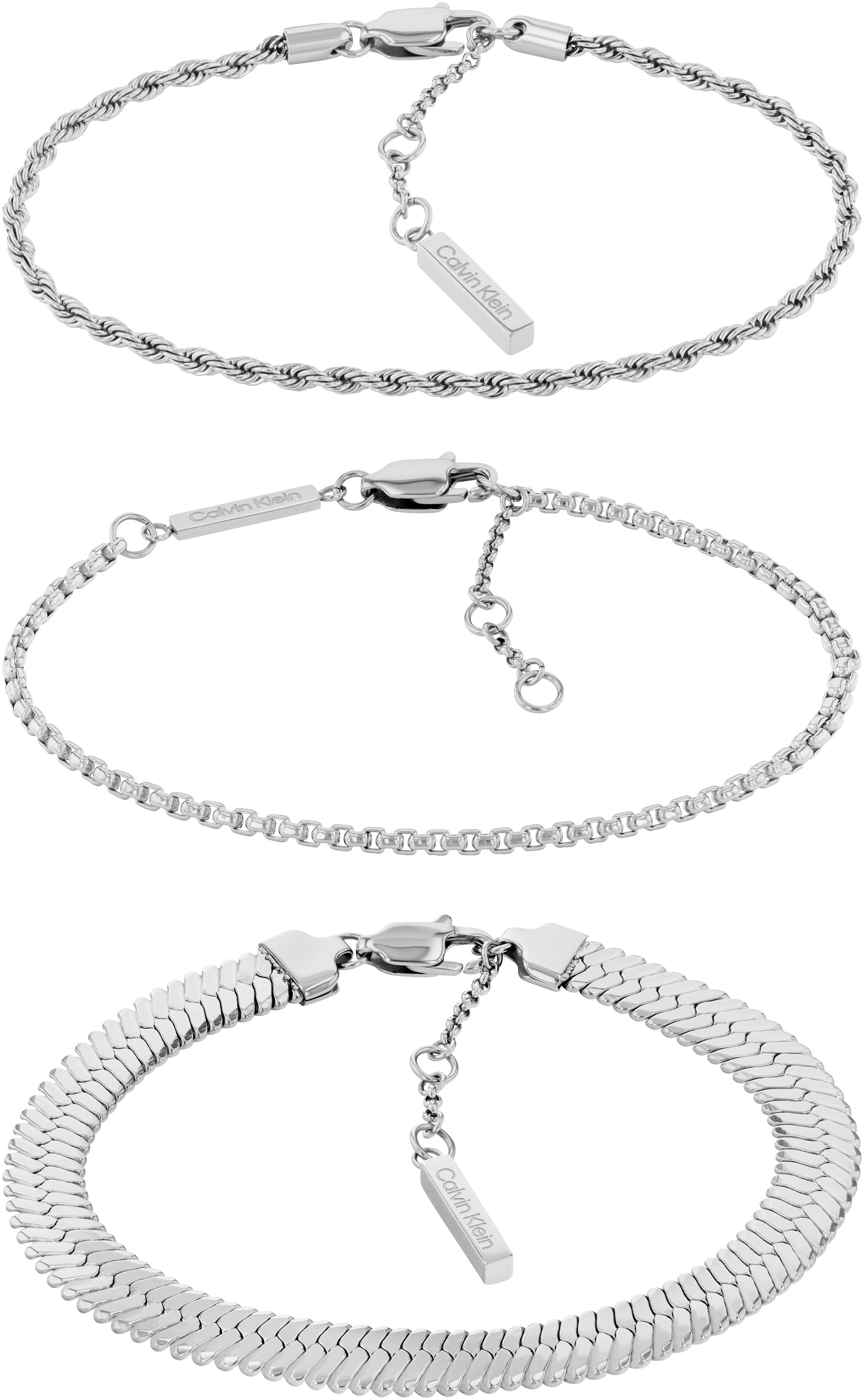 Calvin Klein Armband Set »ACCENT, 35000625«, (Set, 3 tlg.) von Calvin Klein