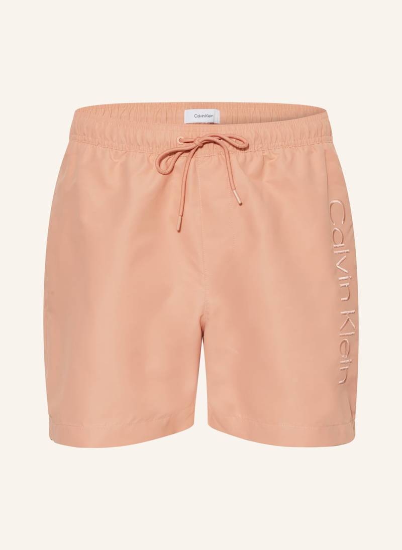 Calvin Klein Badeshorts Logo Embroidery orange von Calvin Klein