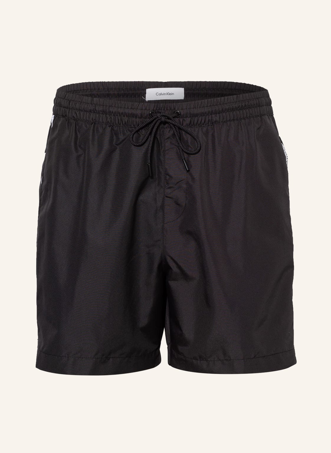 Calvin Klein Badeshorts Logo Tape schwarz von Calvin Klein